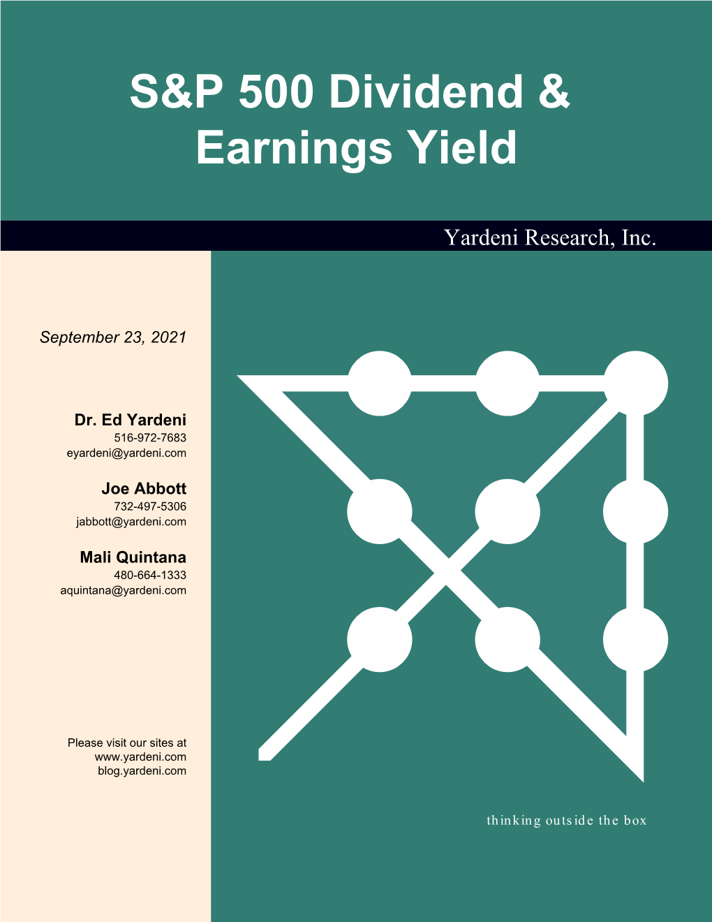 S&P 500 Dividend & Earnings Yield