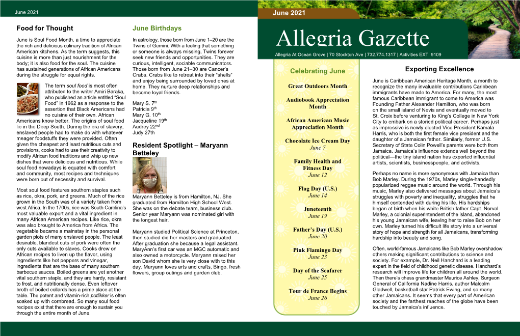 Allegria Gazette American Kitchens