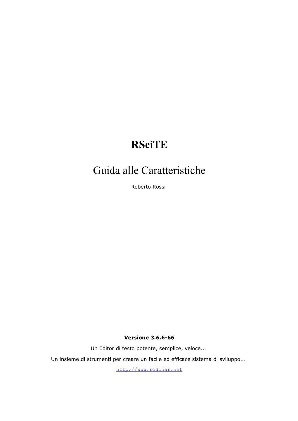 Rscite Guida Alle Caratteristiche