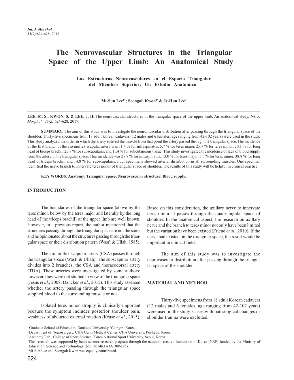 The Neurovascular Structures in the Triangular Space of the Upper Limb: an Anatomical Study