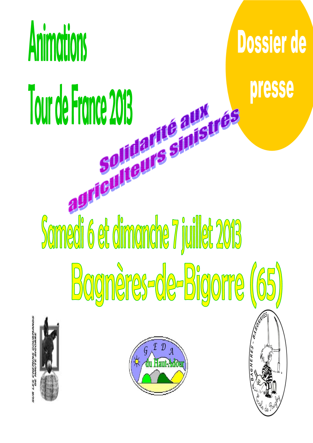 Dossier Présentation Projet TDF 2013 Version Solidarité