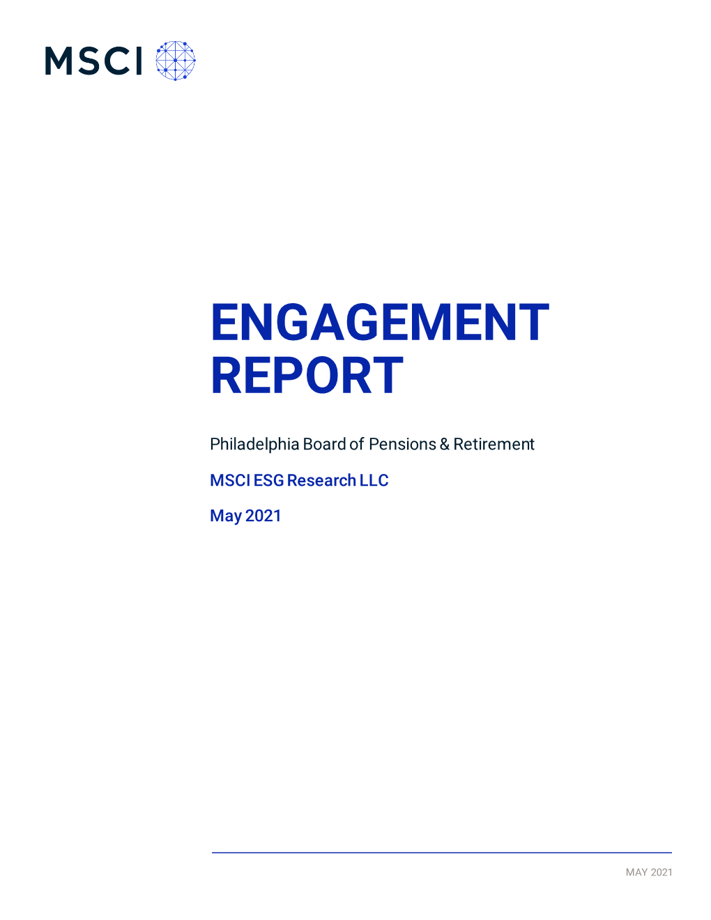 Engagement Report