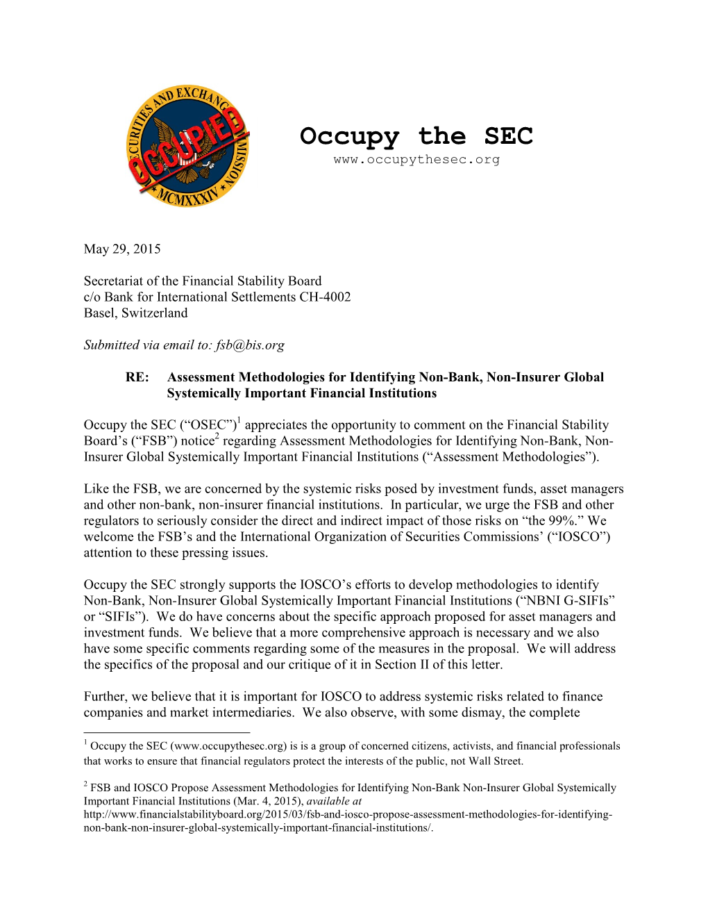 Occupy the SEC (OSEC)