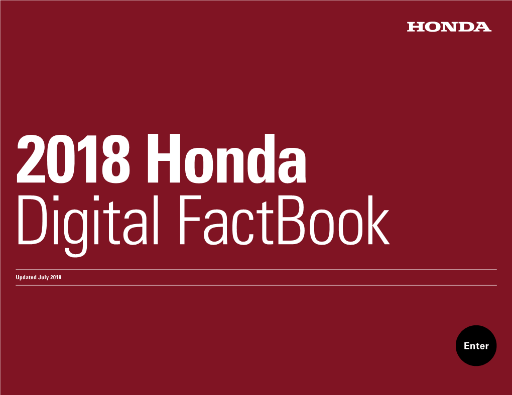 2018 Honda Digital Factbook
