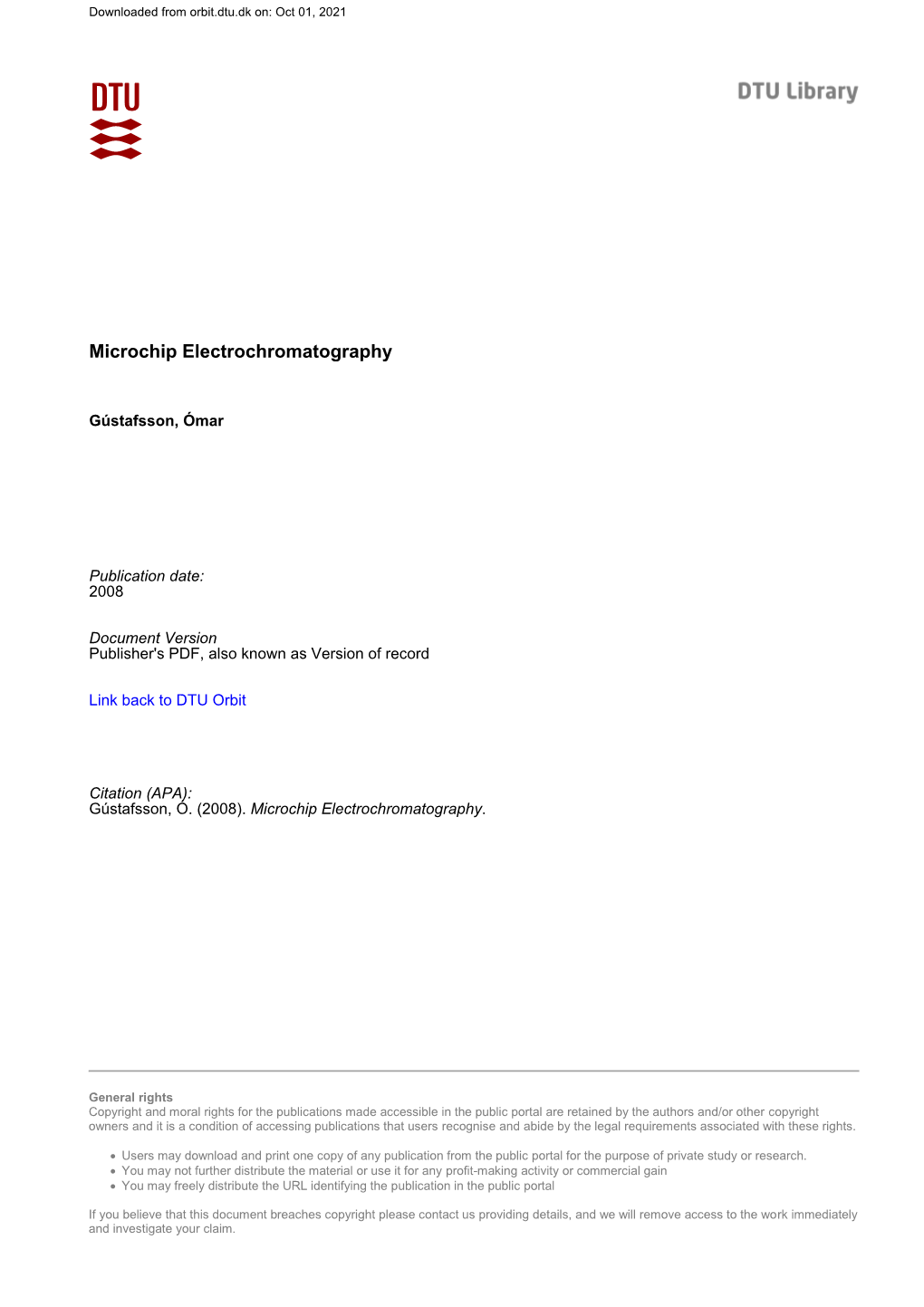 Microchip Electrochromatography