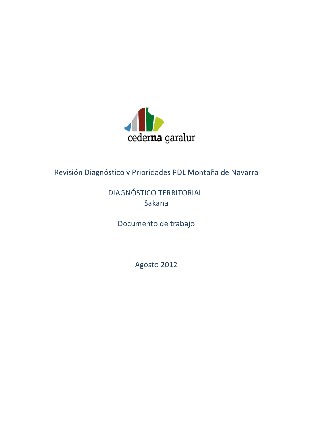 Revisión Diagnóstico Y Prioridades PDL Montaña De Navarra