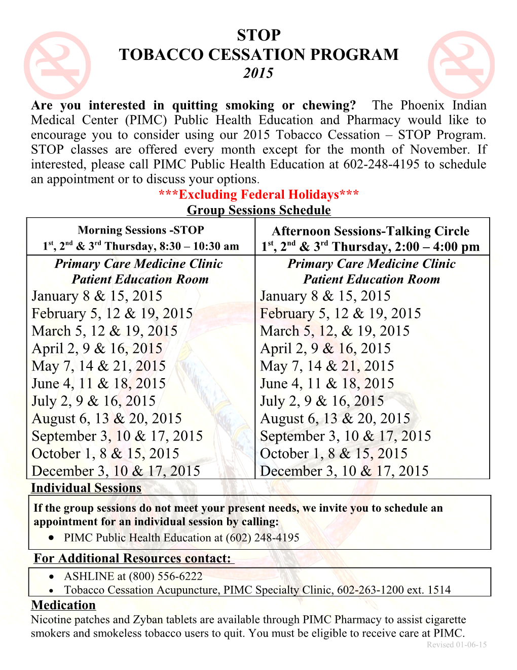 Tobacco Cessation Program