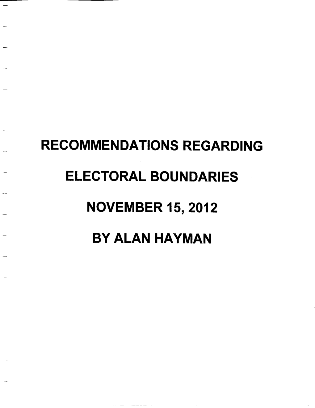 Alan Hayman, Q.C