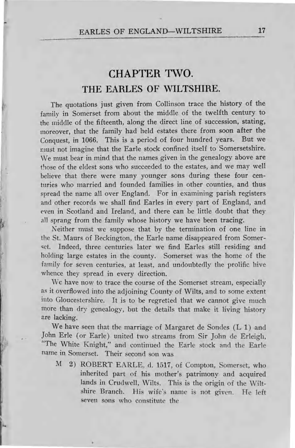 Earles of Wiltshire