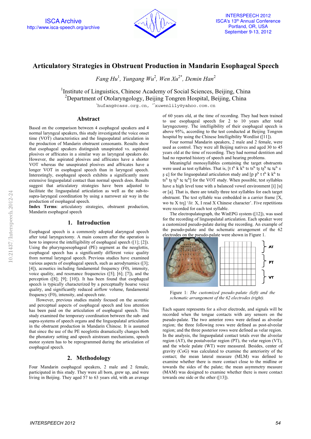 Articulatory Strategies in Obstruent Production in Mandarin Esophageal Speech