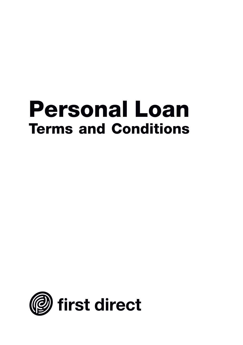 Personal Loan Terms and Conditions Personal Loan Terms and Conditions