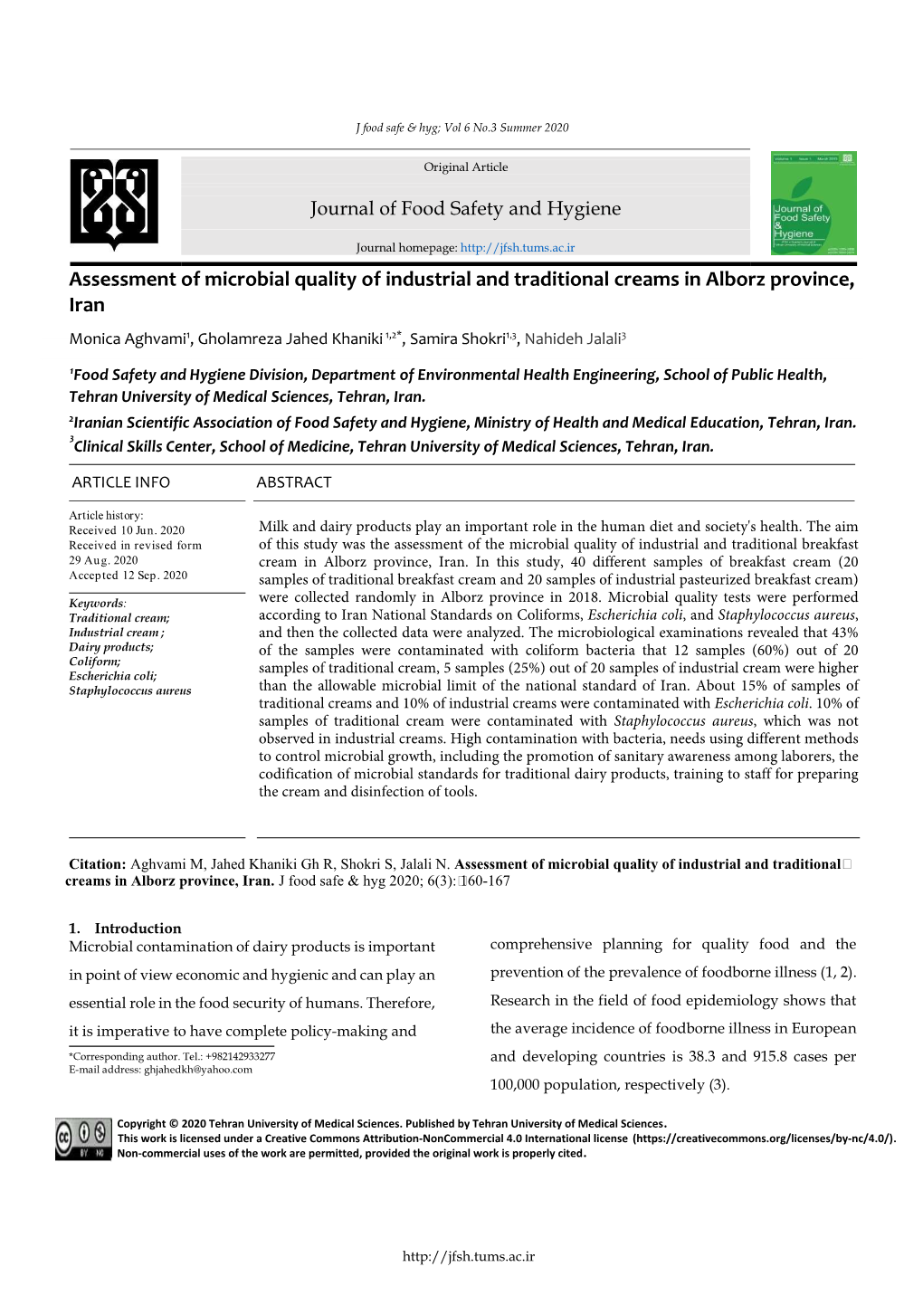 Assessment of Microbial Quality of Industrial and Traditional Creams In