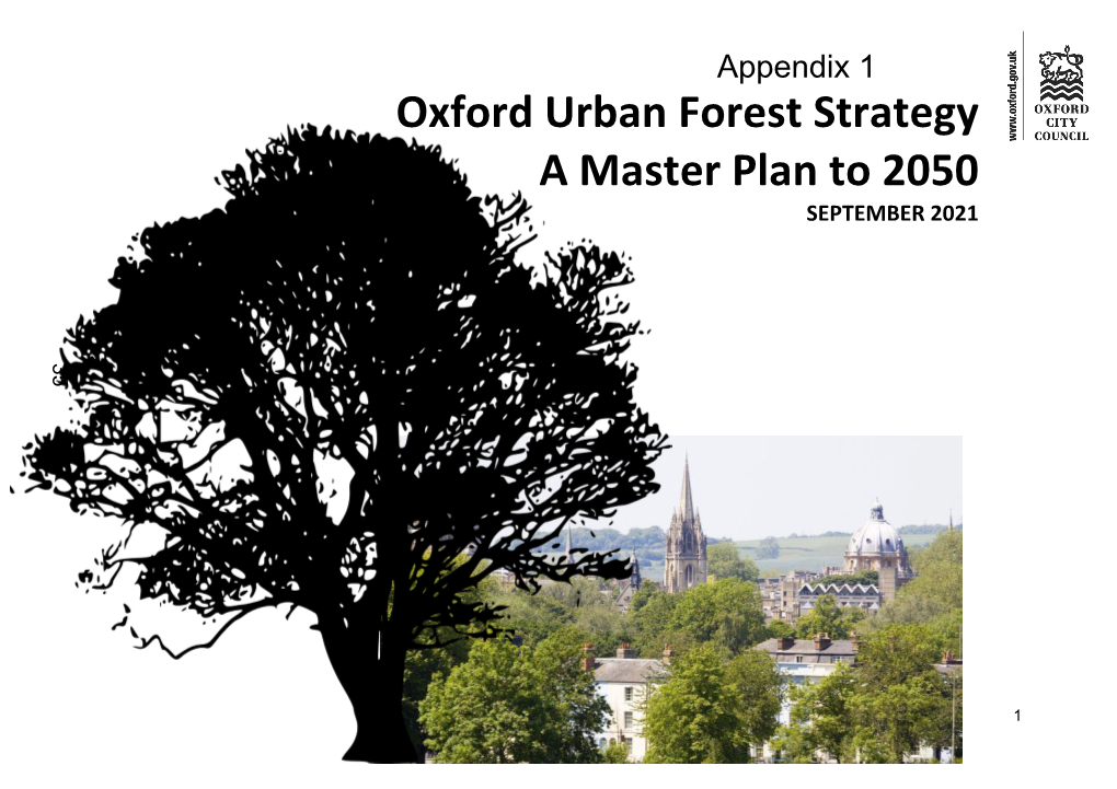Oxford Urban Forest Strategy a Master Plan to 2050