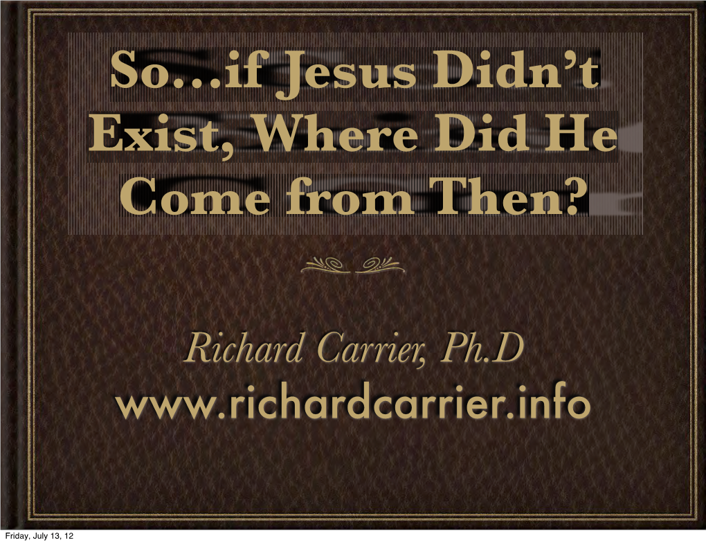 Historicity of Jesus.Pdf