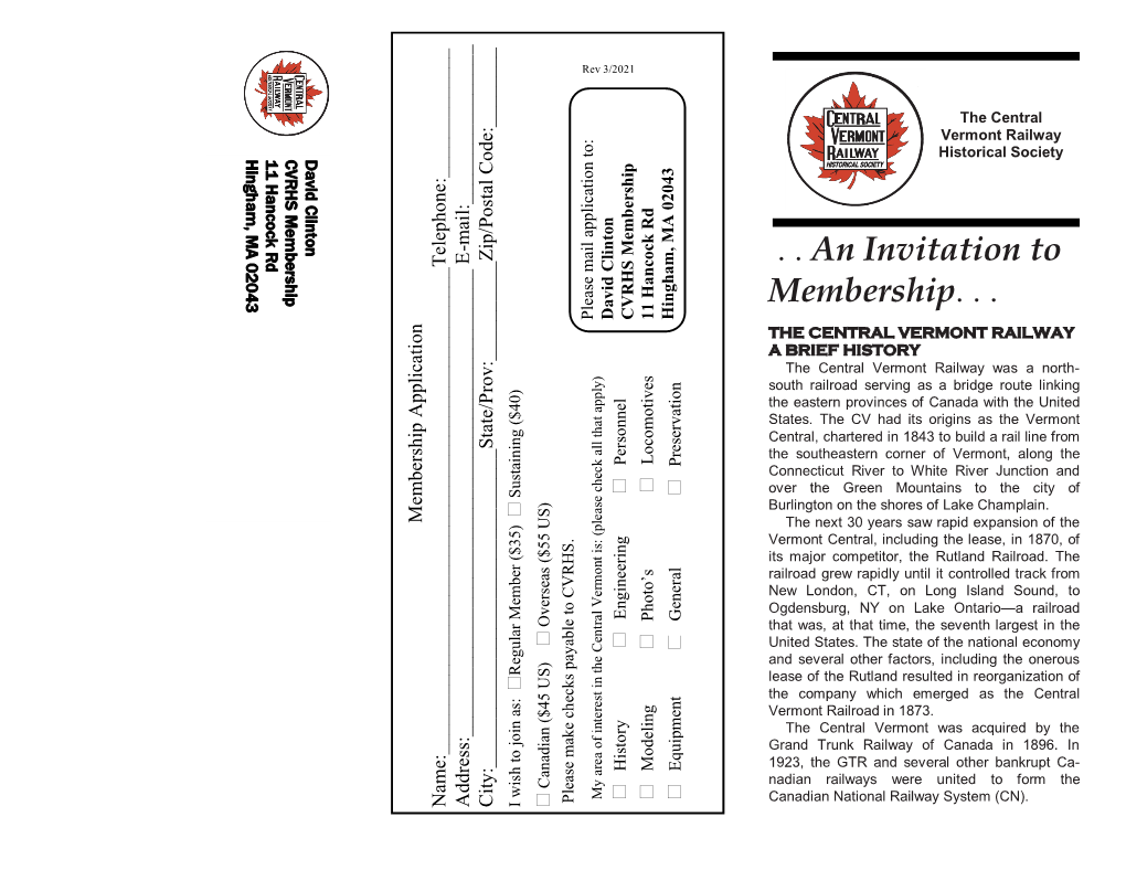 An Invitation to Membership