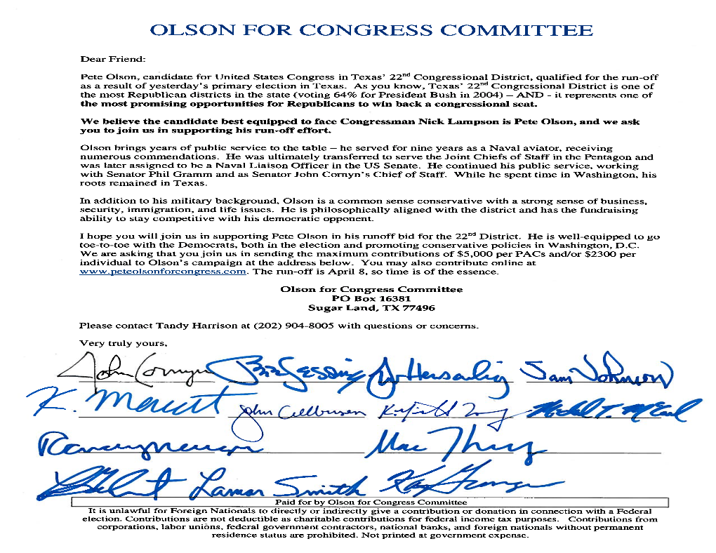 Olson for Congress Committee