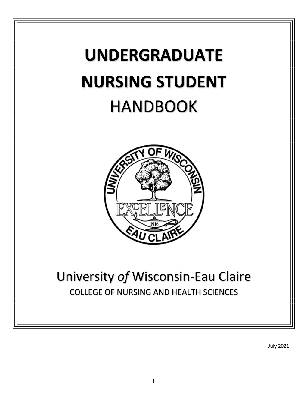 Undergraduate Nursing Student Handbook