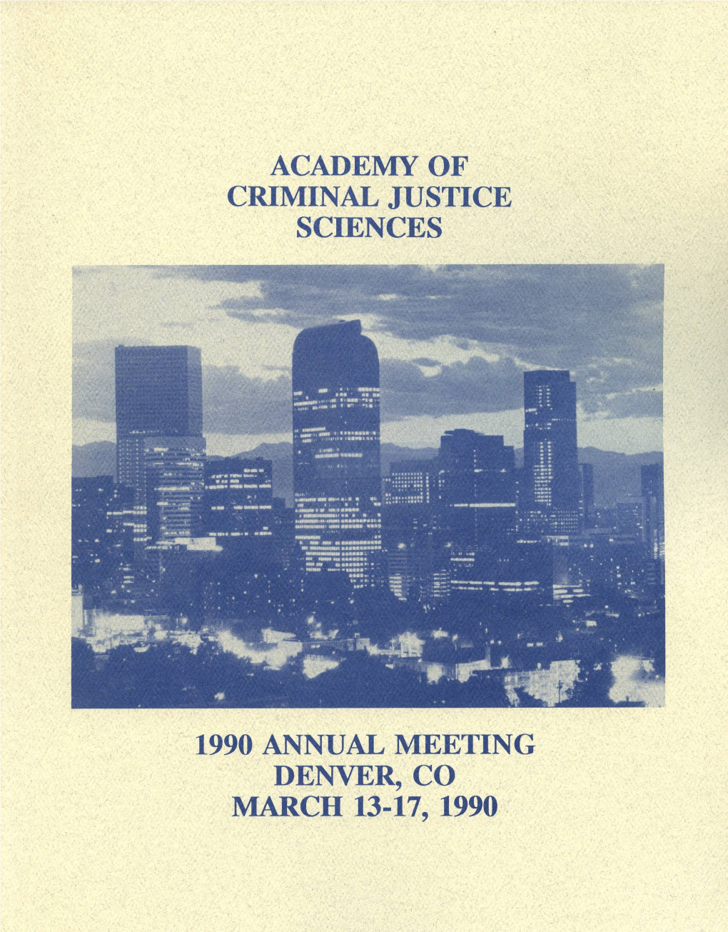 1990 Annual Meeting Program