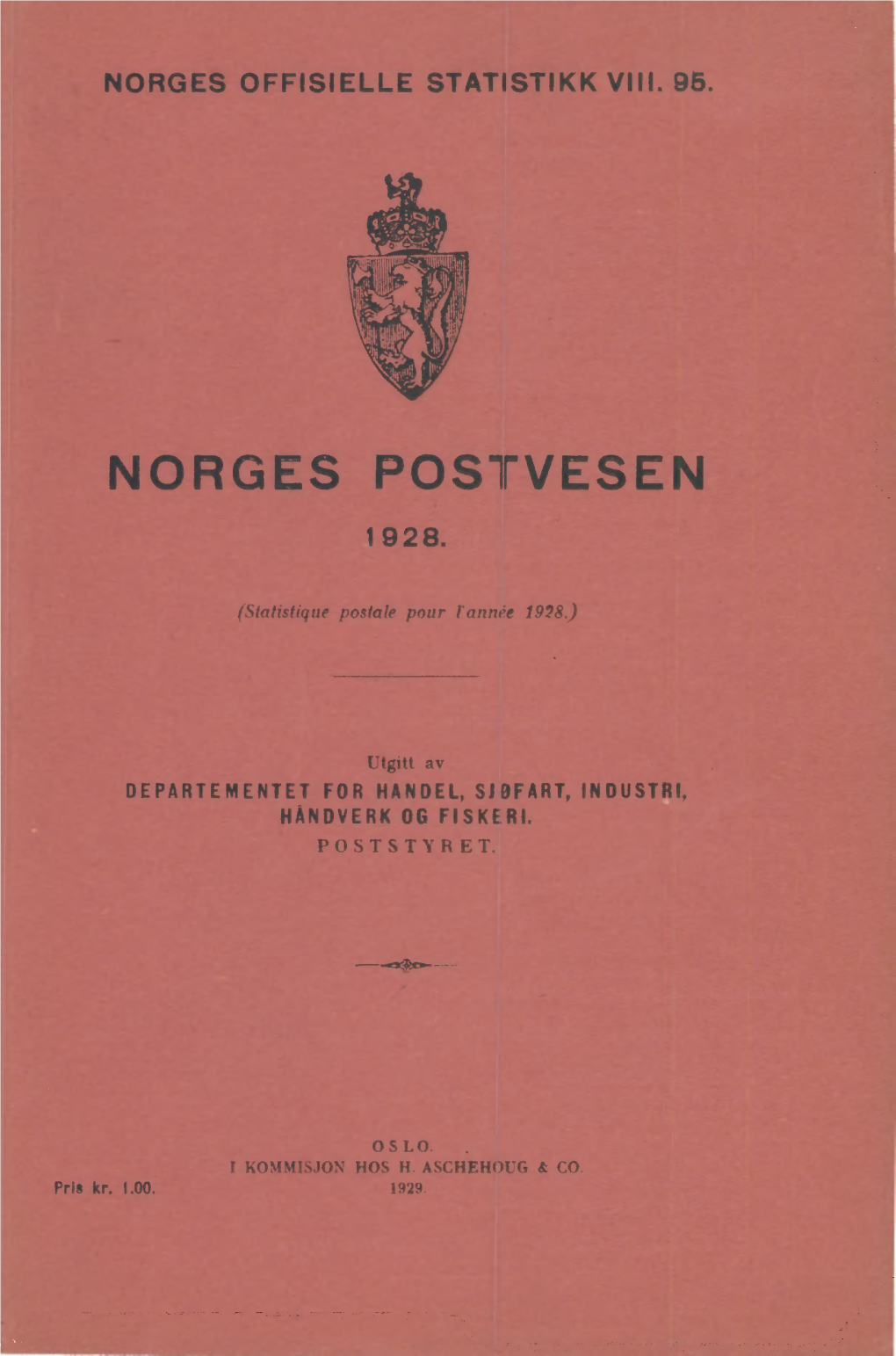Norges Postvesen 1928