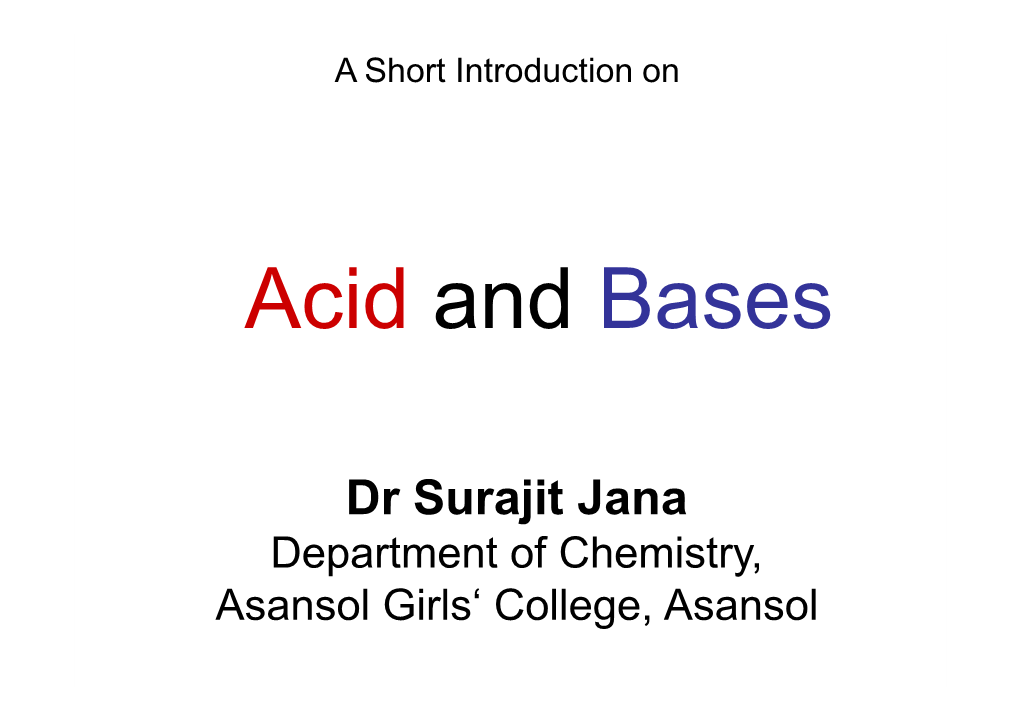 Acid Base Acid and Base Strength