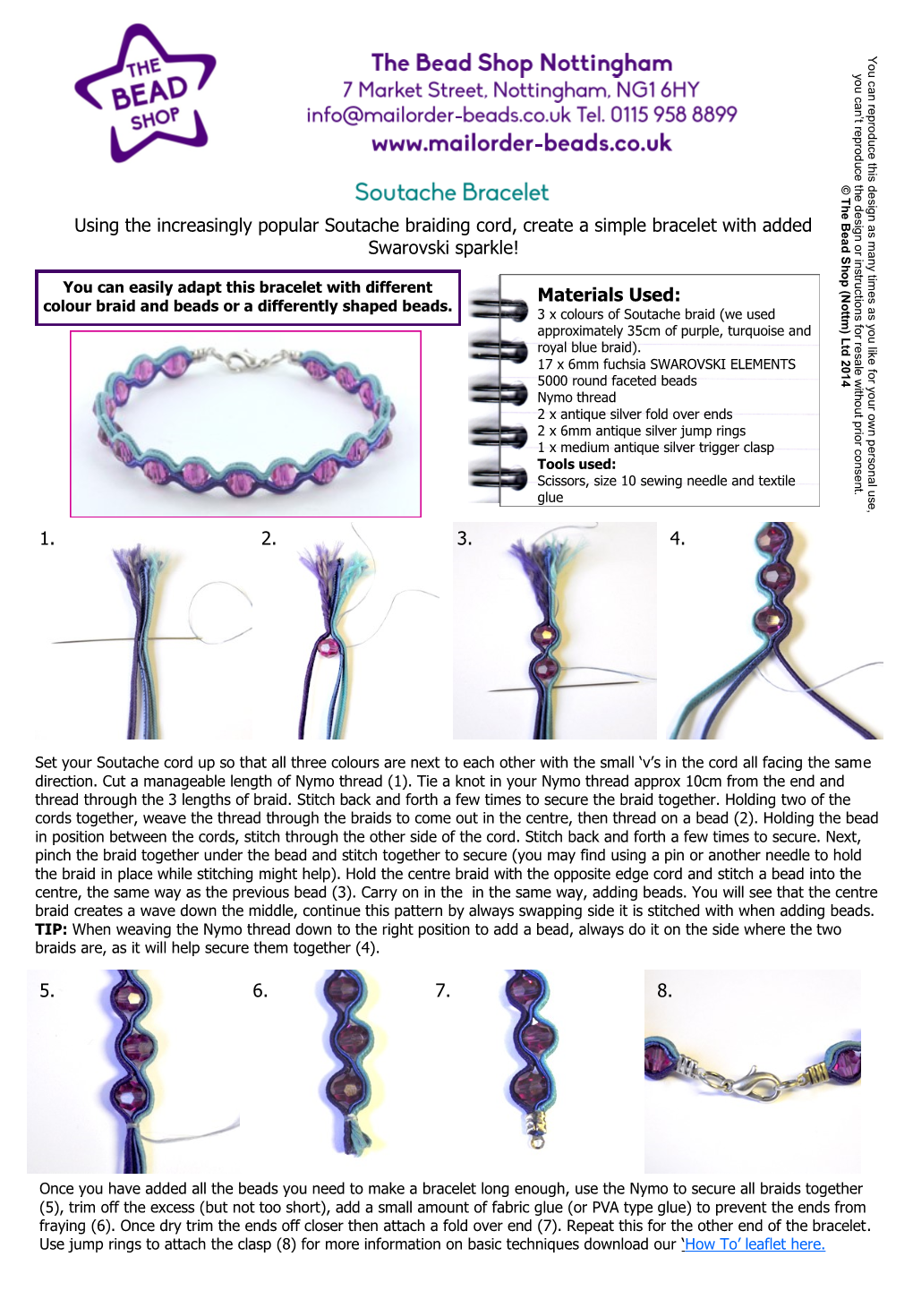 Using the Increasingly Popular Soutache Braiding Cord, Create A