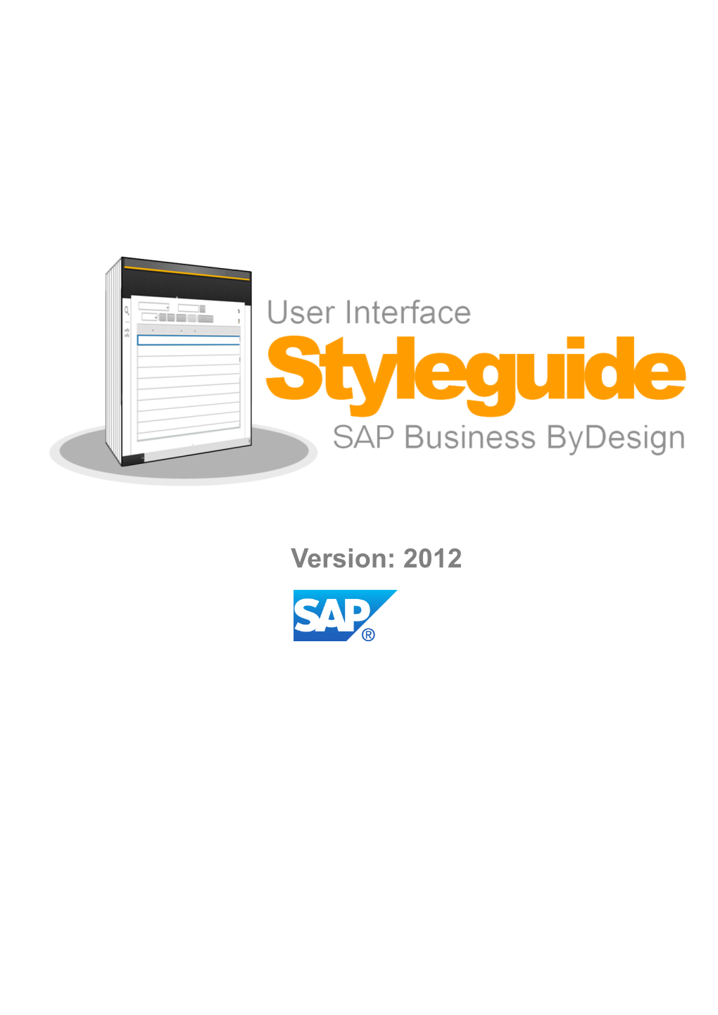 SAP Buisiness Bydesign UI Styleguide Version 2012