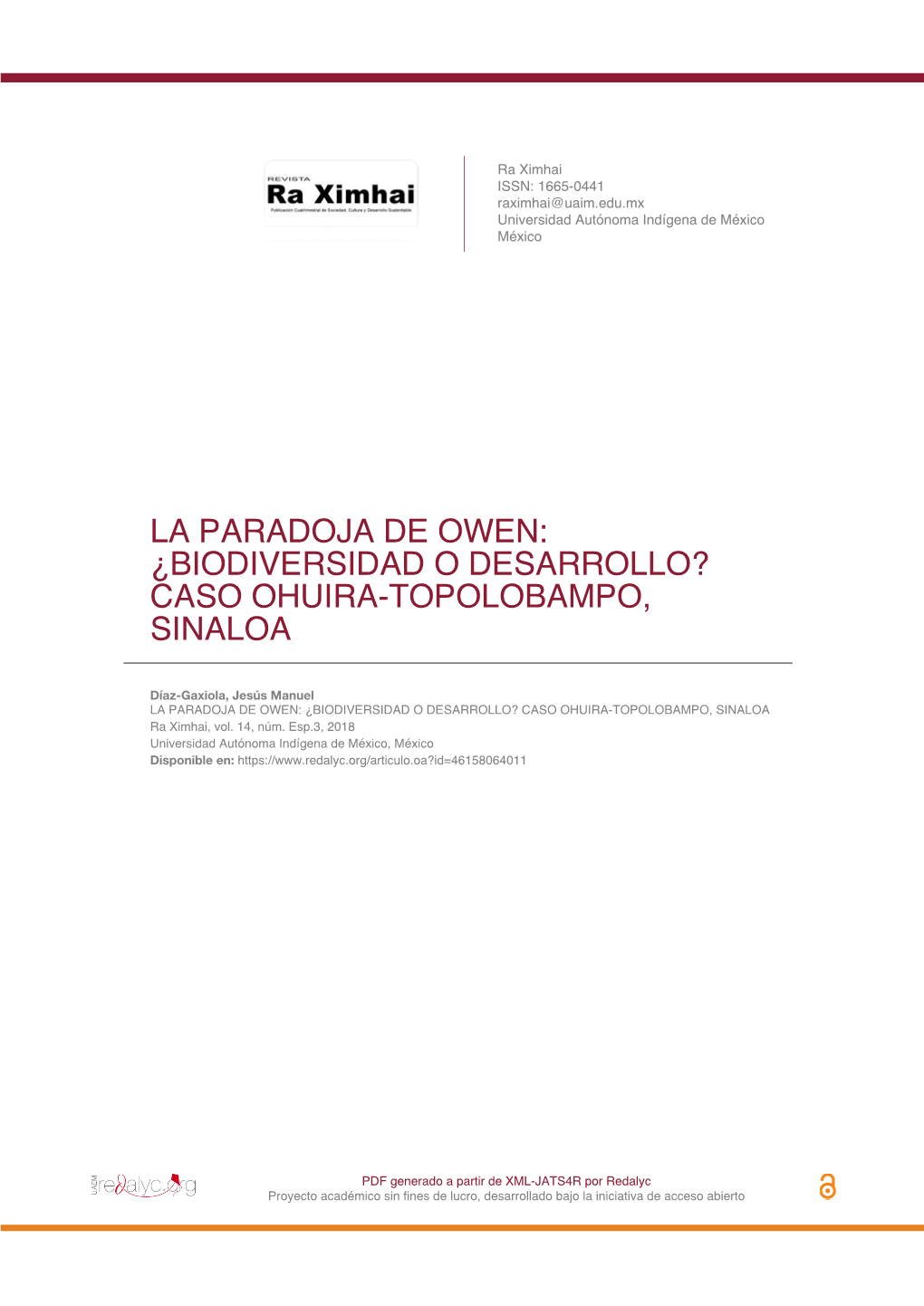 Biodiversidad O Desarrollo? Caso Ohuira-Topolobampo, Sinaloa