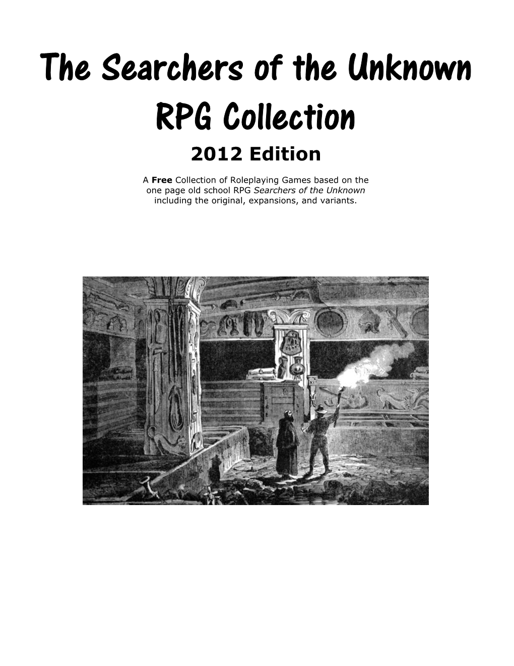 The Searchers of the Unknown RPG Collection 2012 Edition
