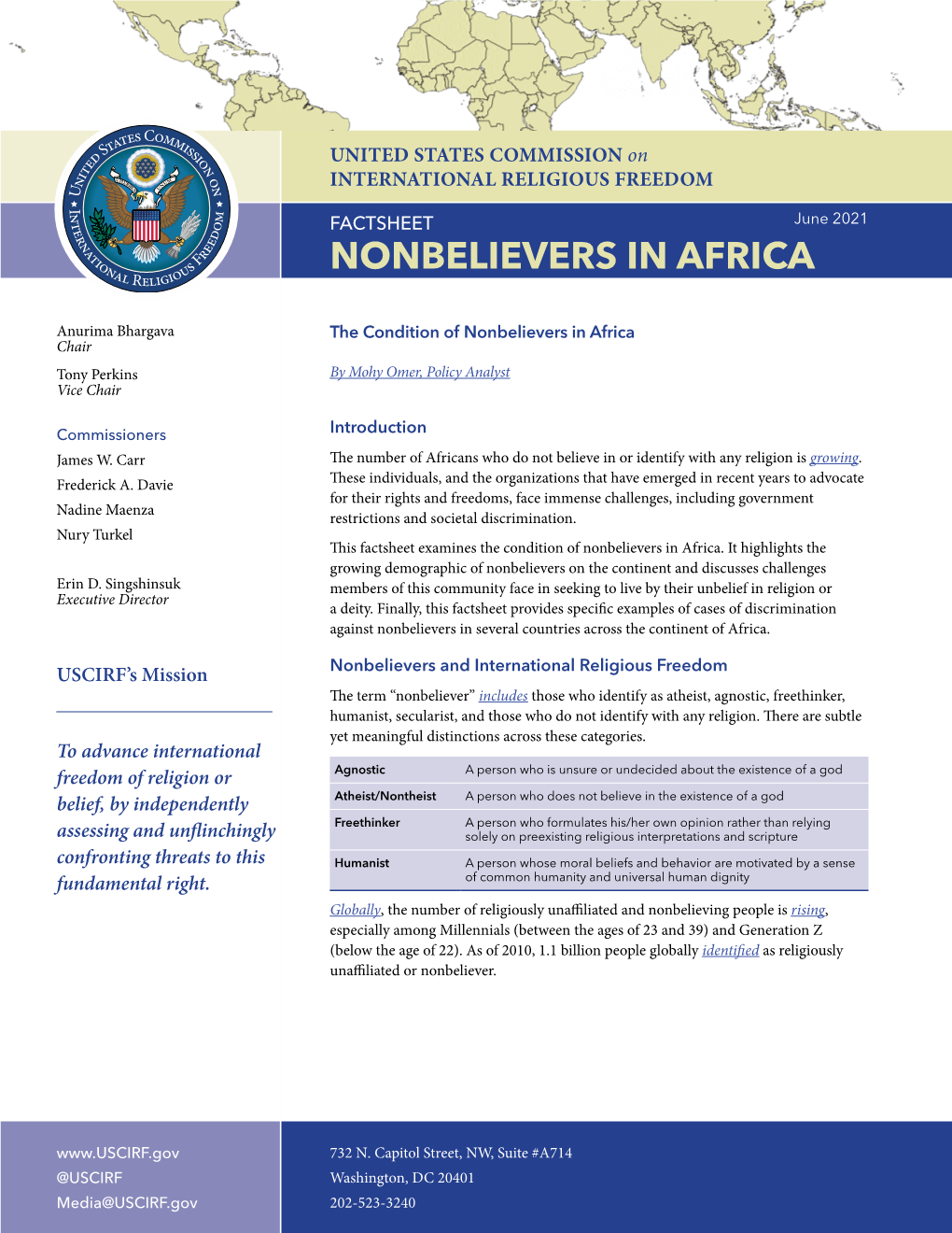 Nonbelievers in Africa