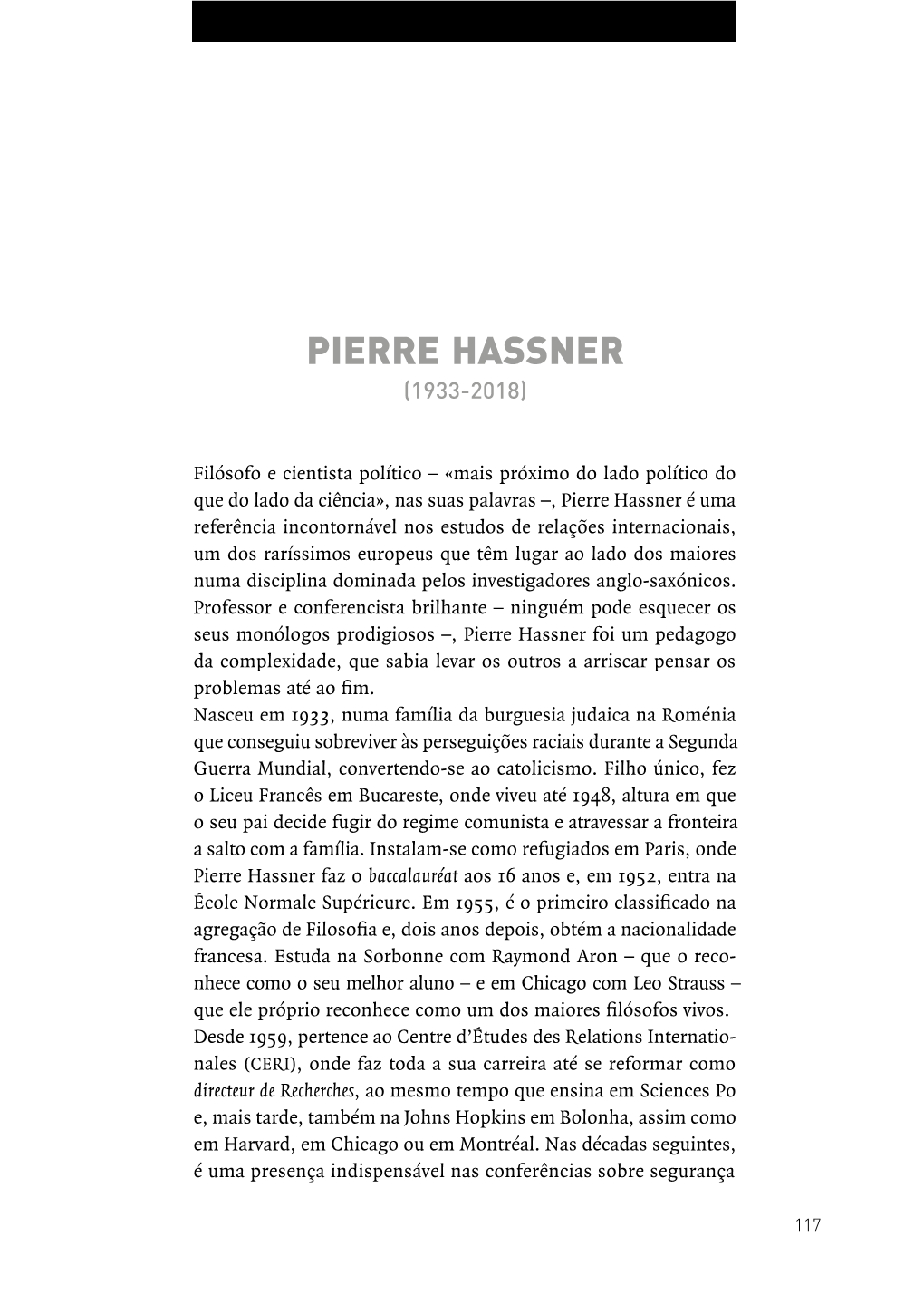 Pierre Hassner (1933-2018)