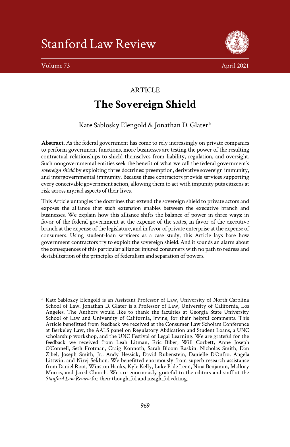 The Sovereign Shield
