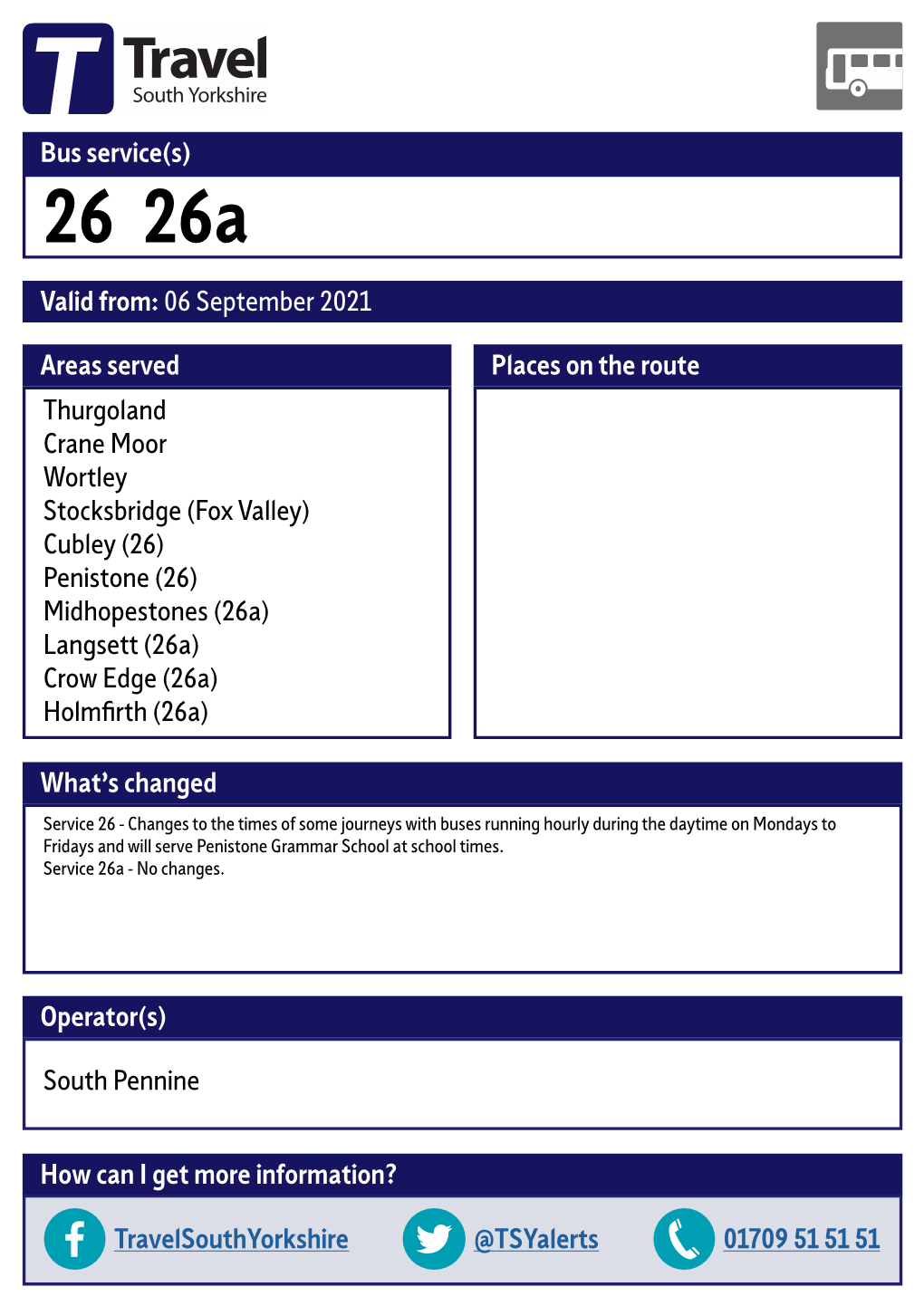 26 26A Valid From: 06 September 2021