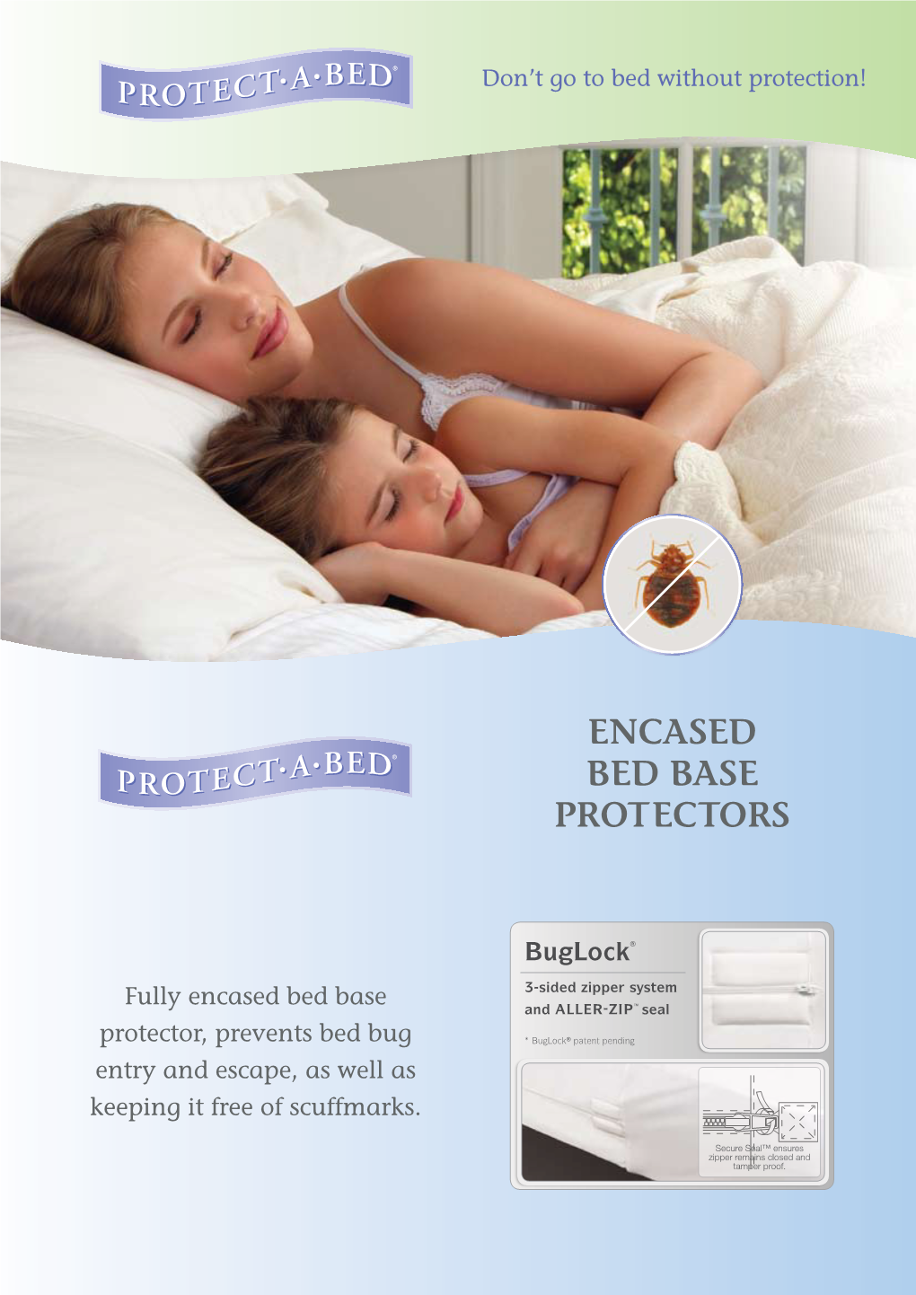 Encased Bed Base Protectors