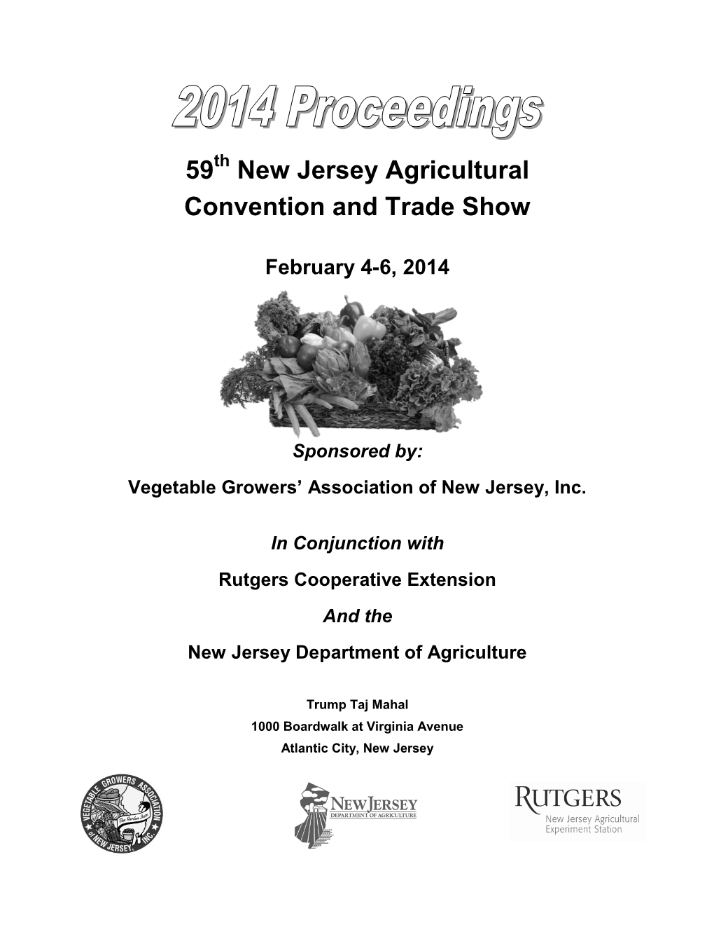 59 New Jersey Agricultural Convention and Trade Show