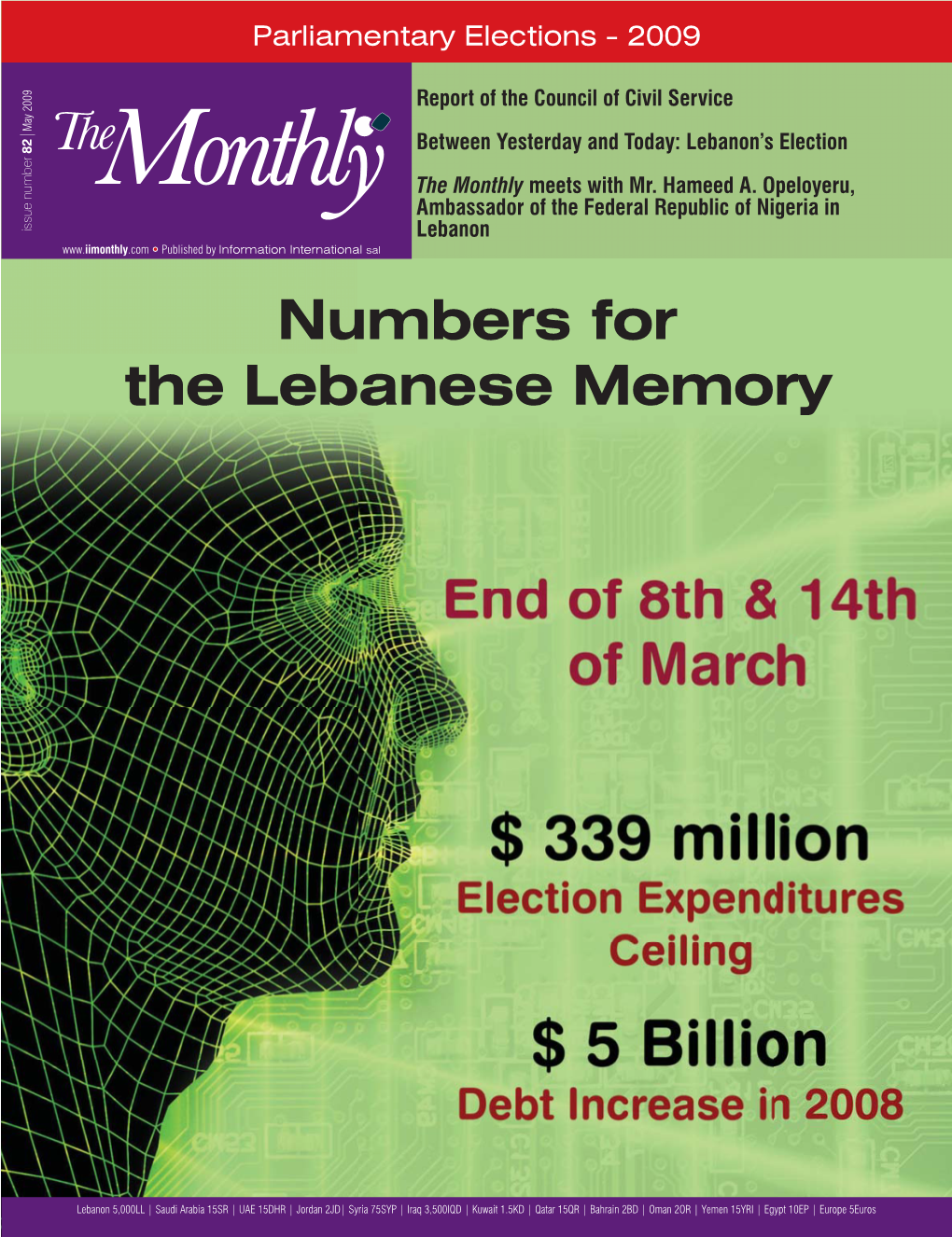 Numbers for the Lebanese Memory