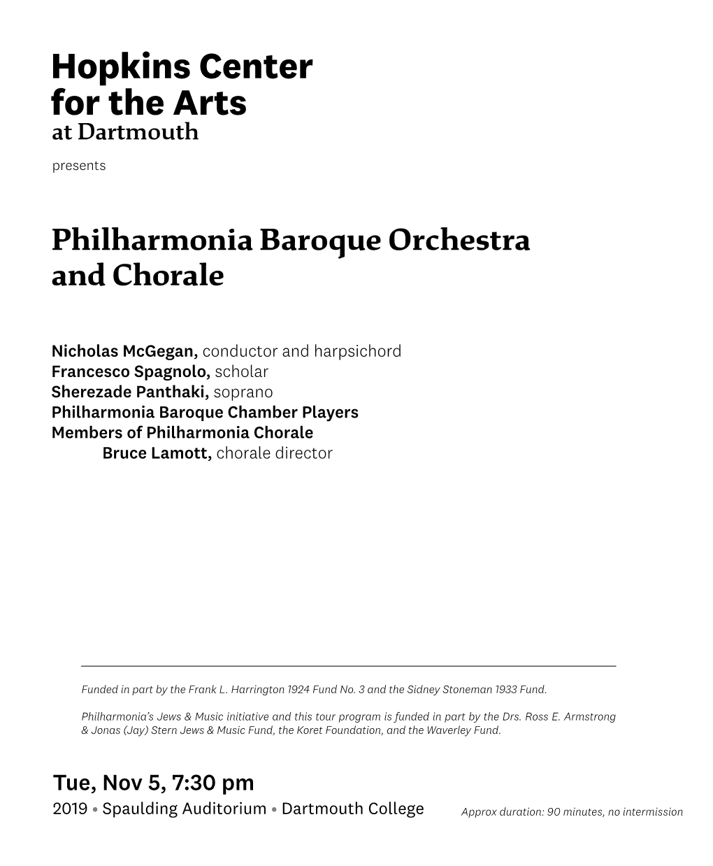 Philharmonia Baroque Orchestra and Chorale