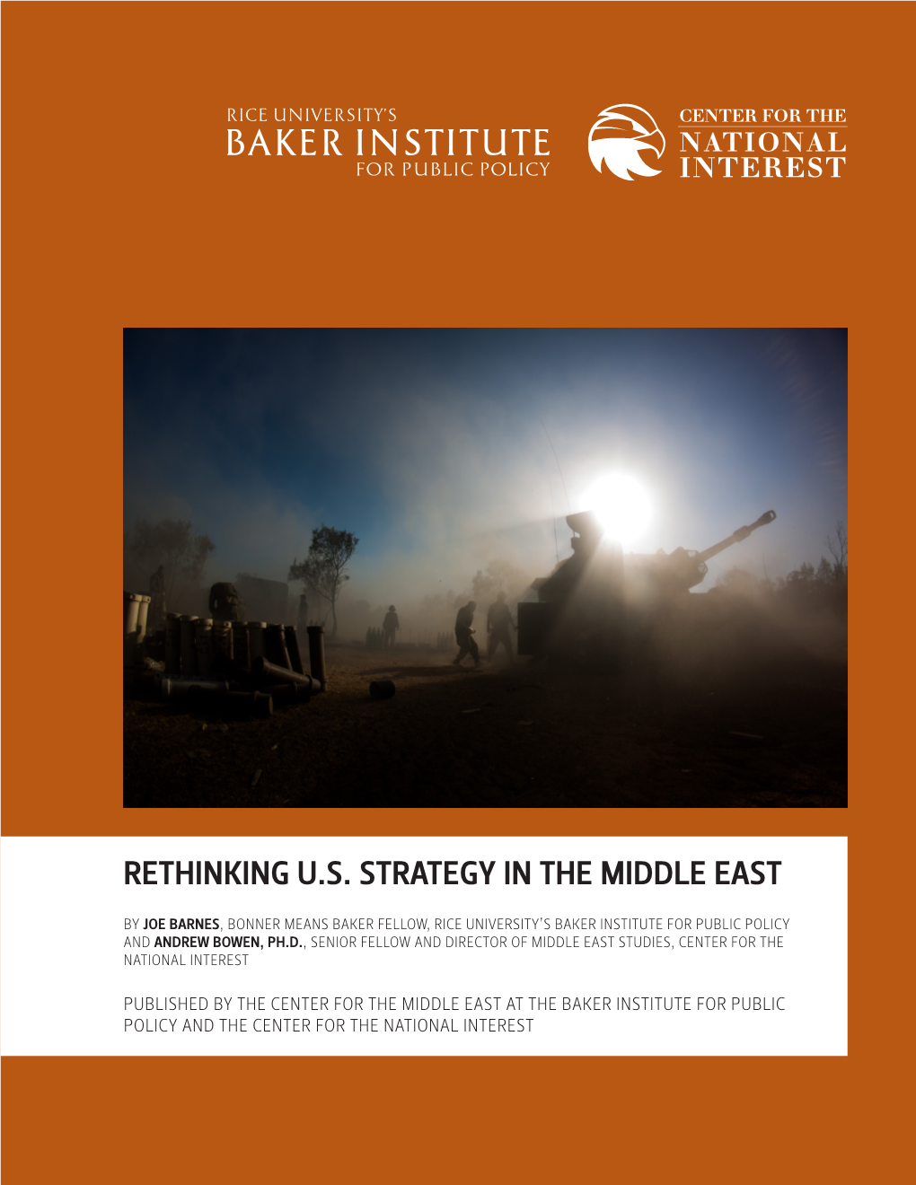 Rethinking U.S. Strategy in the Middle East