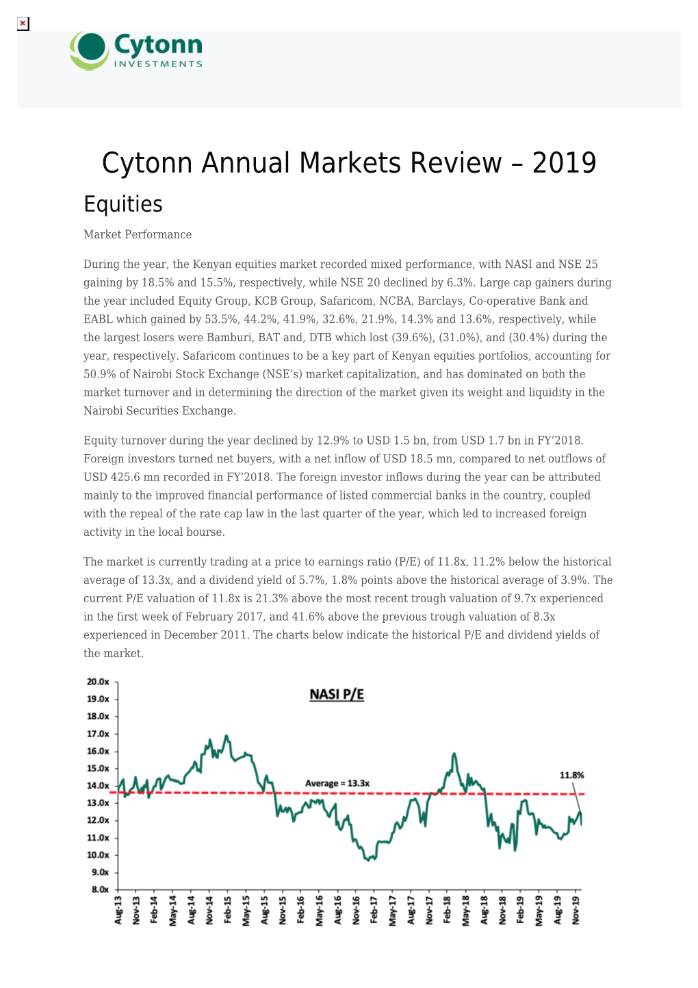 Cytonn Report a Product of Cytonn Technologies