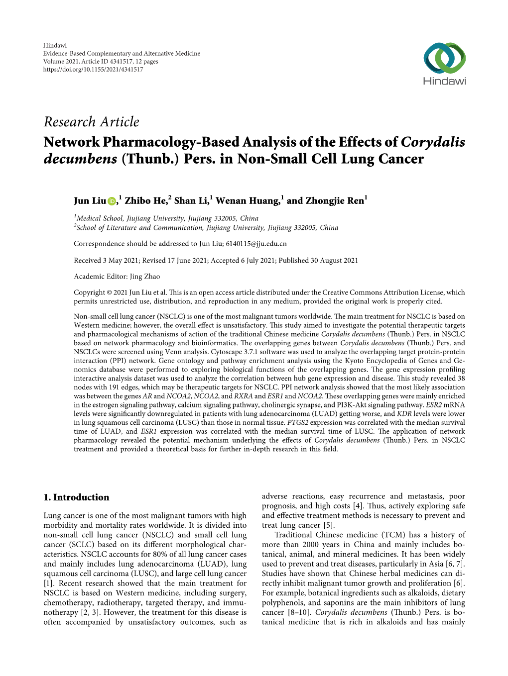 Pers. in Non-Small Cell Lung Cancer