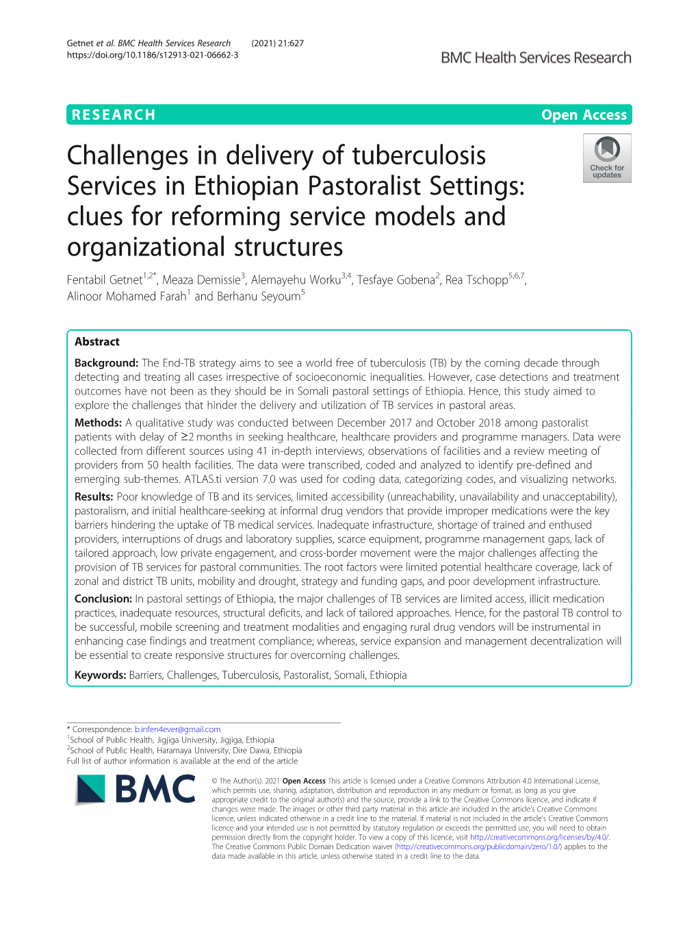 Challenges in Delivery of Tuberculosis