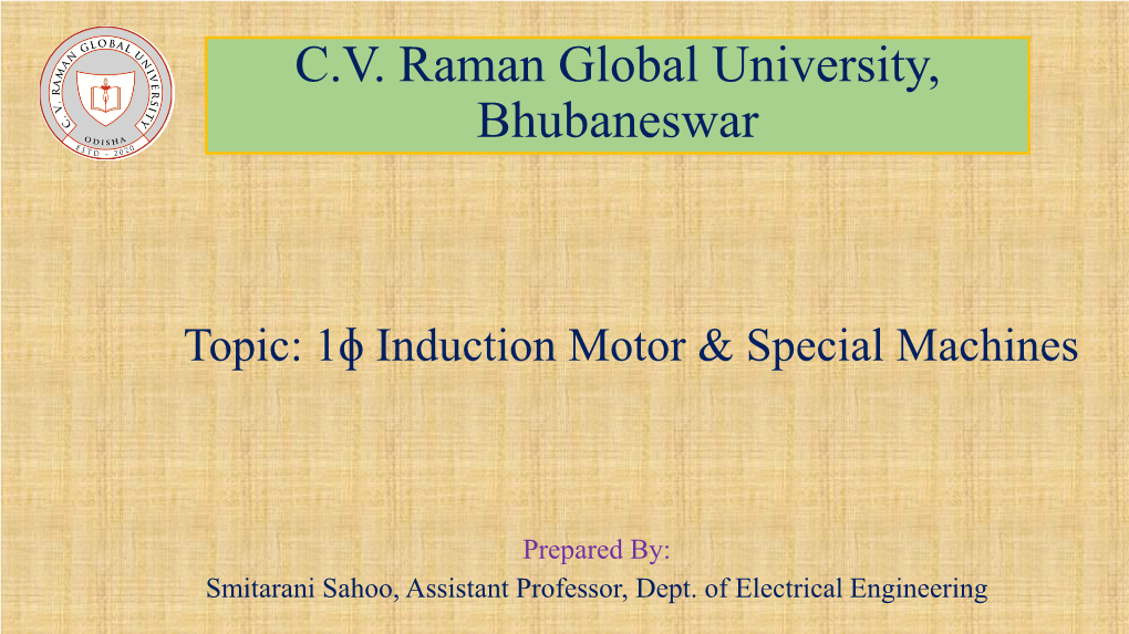 C.V. Raman Global University, Bhubaneswar