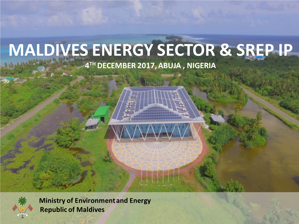 Maldives Energy Sector & Srep Ip
