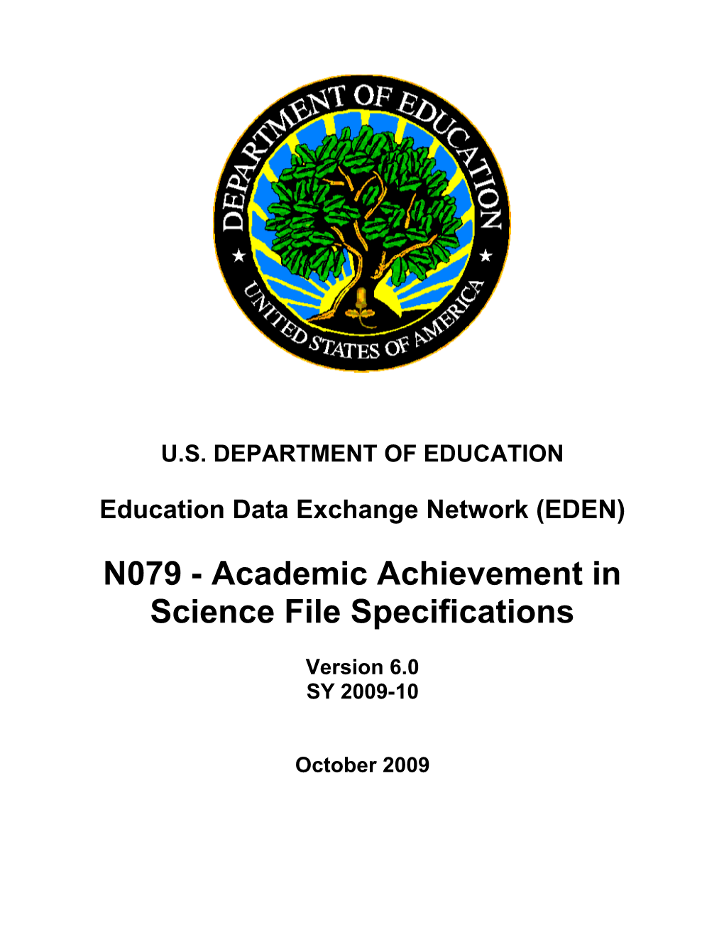 Academic Achievement in Science File Specifications