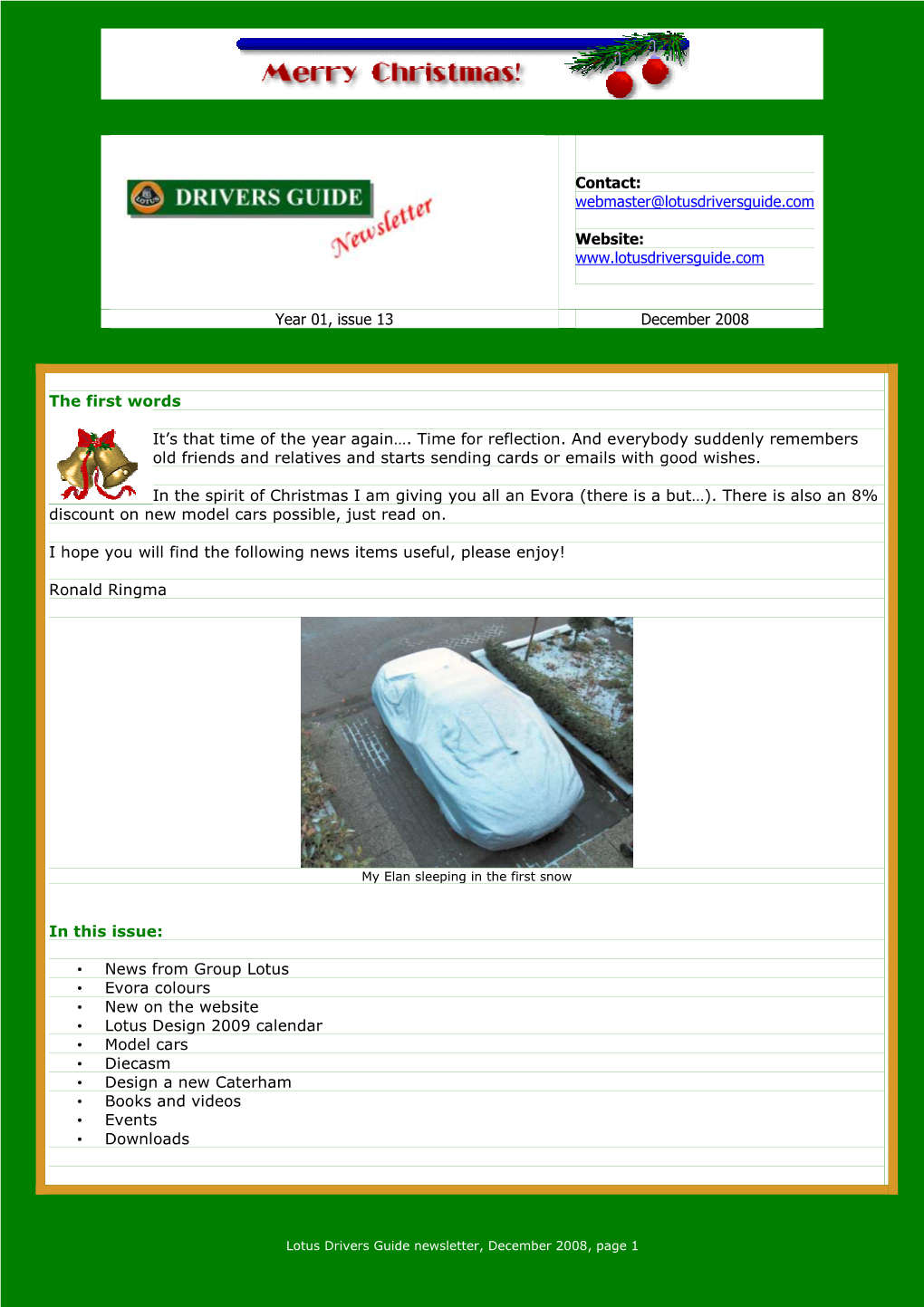 LDG Newsletter 13 2008