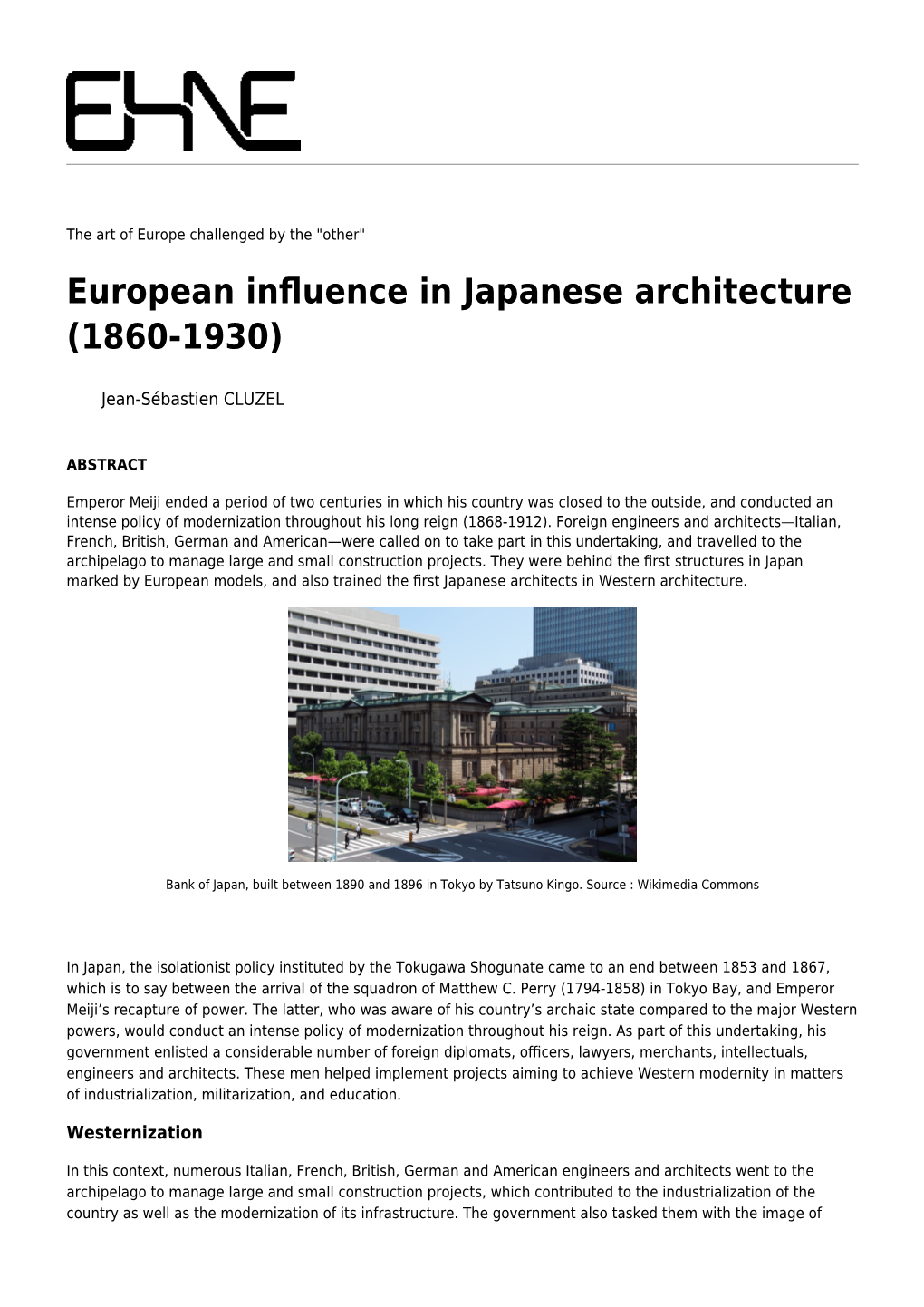 European Influence in Japanese Architecture