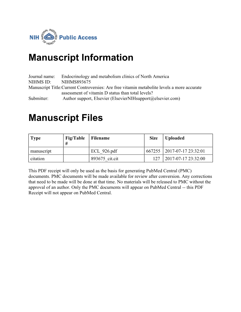 Manuscript Information Manuscript Files