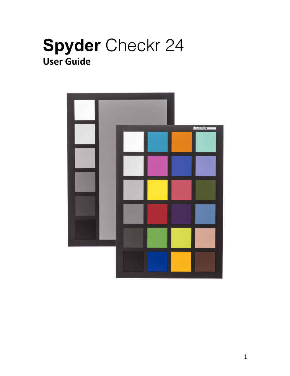 Spyder Checkr 24 User Guide