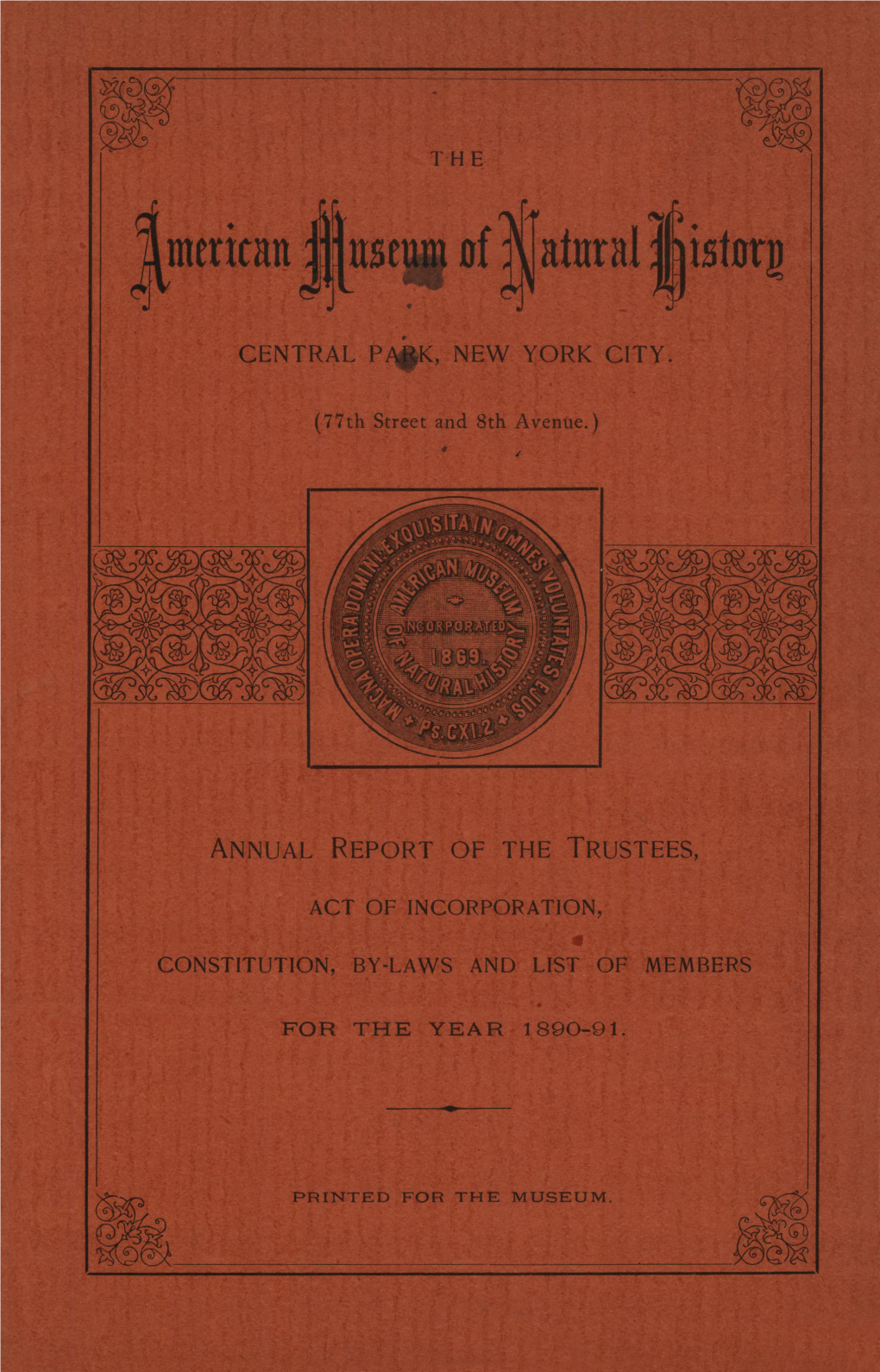 Annual Report of the Trustees