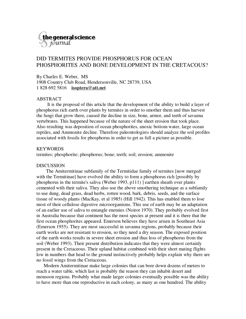 CRETACEOUS Journal Article