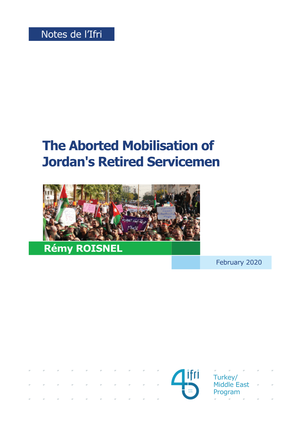 The Aborted Mobilisation of Jordan's Retired Servicemen